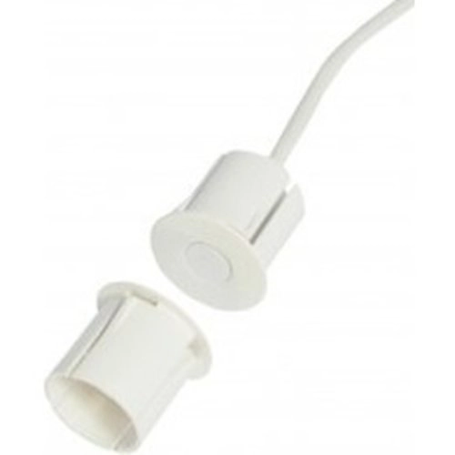MC 340-S32 Alarmtech MC 340-S32 Contact Magnétique pour Portes en Acier, Câble de 2M, NC, Blanc